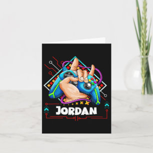 Personalisiertes Videospieldesign - Jungs mit Name Karte