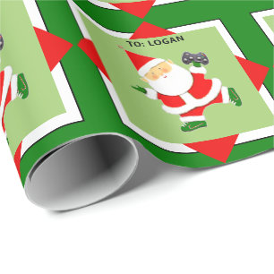 Personalisiertes Videospieler-Geschenk für die Fei Geschenkpapier