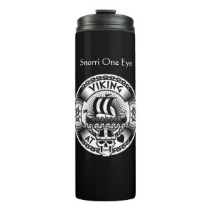 Personalisiertes Viking im Herzen Thermosbecher