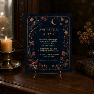 Personalisiertes viktorianisches Samhain-Ahnengede Poster