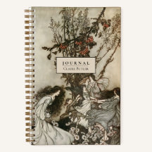 Personalisiertes Vintage-Feengestaltungs-Tagebuch