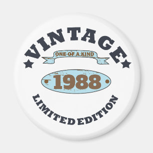 Personalisiertes Vintage-Geburtstagsgeschenk Magnet