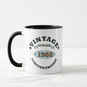 Personalisiertes vintage Geburtstagsgeschenk Tasse