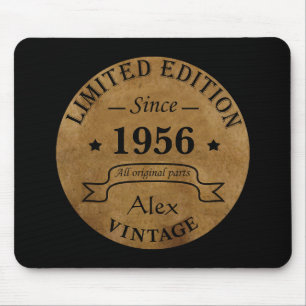Personalisiertes Vintage-Geschenk zum 65. Geburtst Mousepad