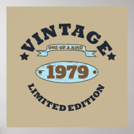 Personalisiertes Vintages 45. Geburtstagsgeschenk Poster