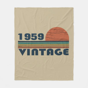 Personalisiertes Vintages 65. Geburtstagsgeschenk Fleecedecke