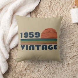 Personalisiertes Vintages 65. Geburtstagsgeschenk Kissen