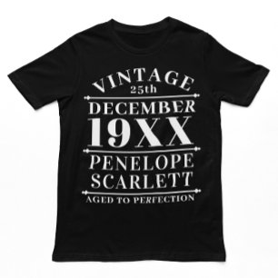Personalisiertes Vintages Alter bis zur Perfektion Große Größe T-Shirt