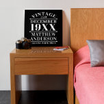 Personalisiertes Vintages Alter bis zur Perfektion Künstlicher Leinwanddruck<br><div class="desc">Personalisiertes Vintages,  vollkommenes Design könnte ein gutes Geschenk für Ihre Freunde oder Familienmitglieder,  oder Sie können es selbst verwenden.</div>
