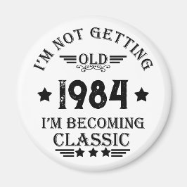 Personalisiertes Vintages Geburtstagsgeschenk Magnet