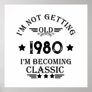 Personalisiertes Vintages Geburtstagsgeschenk Poster