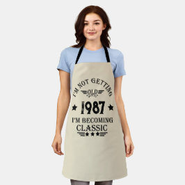 Personalisiertes Vintages Geburtstagsgeschenk Schürze