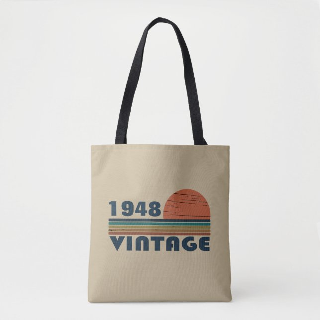 Personalisiertes Vintages Geburtstagsgeschenk Tasche (Vorderseite)