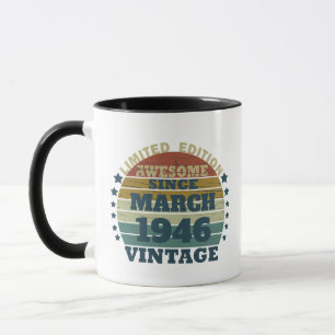 Personalisiertes Vintages Geburtstagsgeschenk Tasse
