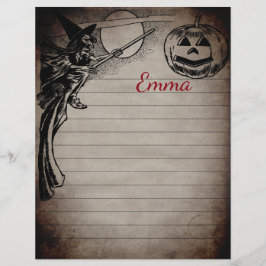 Personalisiertes Vintages Halloween-Schreibpapier