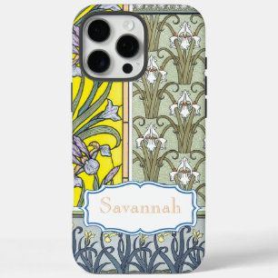Personalisiertes Vintages Iris-Muster iPhone 16 Pro Max Hülle