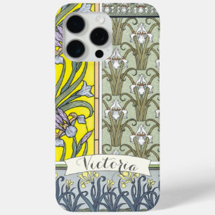 Personalisiertes Vintages Iris Pattern-iPhone iPhone 15 Pro Max Hülle