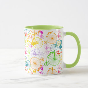 Personalisiertes Vintages Neonmuster Tasse