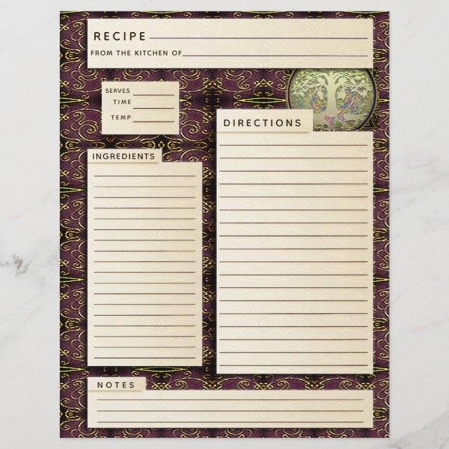Personalisiertes Vintages Rezept Kochbuch (Vorderseite)
