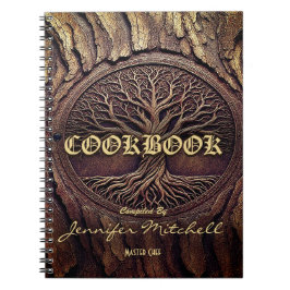 Personalisiertes Vintages Rezept Kochbuch Notizblock