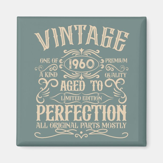 Personalisiertes Vintages Whiskey-Party Magnet (Vorne)