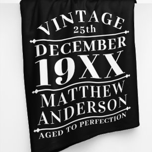 Personalisiertes Vintages Zeitalter bis Perfektion Fleecedecke