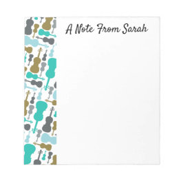 Personalisiertes Violine Viola String Instrument G Notizblock