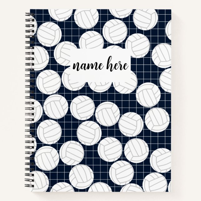 Personalisiertes Volleyball-Notebook Notizbuch (Vorderseite)