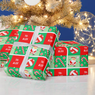 Personalisiertes Volleyball-Weihnachten Geschenkpapier