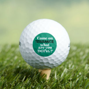 Personalisiertes Was machst du Lustiges Golfball