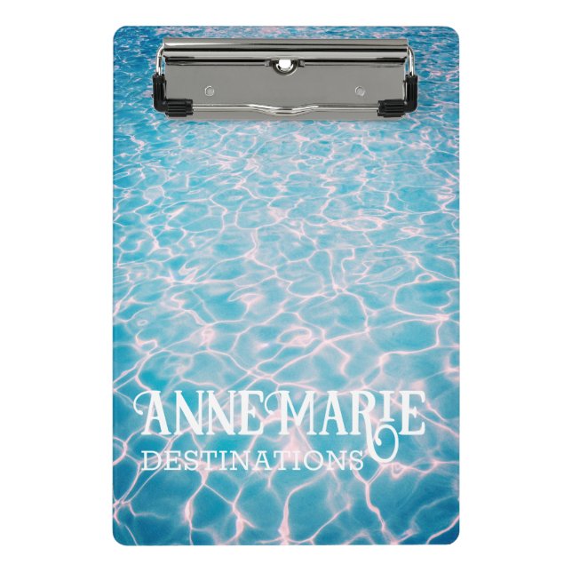 Personalisiertes Wasserbad Mini Klemmbrett (Vorderseite)