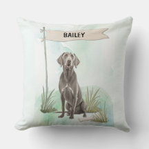 Personalisiertes Wasserfarben-Hund Weimaraner