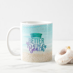 Personalisiertes Wasserfarben-Leben Ist Besser Str Kaffeetasse