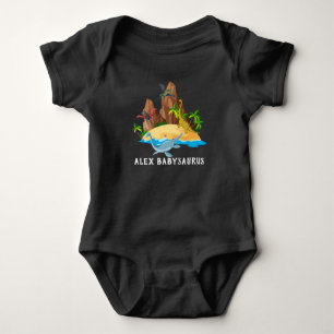 Personalisiertes Wasserfarben süßes wildes Babysau Baby Strampler