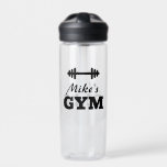 Personalisiertes Wasserflaschengeschenk für Gymnas Trinkflasche<br><div class="desc">Personalisiertes Wasserflaschengeschenk für Gymnastik,  Sport,  Krafttraining,  Muskeltraining,  Yoga und Fitness. Personalisiert mit Ihrem eigenen Namen oder Zitat. Schweres Dumbell-Logo mit fett formatierter Typografie. Auch gut geeignet für Eiweißshakes und andere Sportgetränke. Beidseitiger Druck. Große Größe. Coole Geschenkidee für Personal Trainer,  Physiotherapeut,  Instruktor,  Trainer etc.</div>