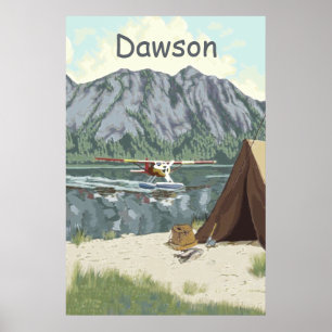 Personalisiertes Wasserflugzeug Poster