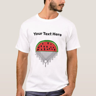 Personalisiertes Wassermelonen- & Palästina-T-Shir T-Shirt