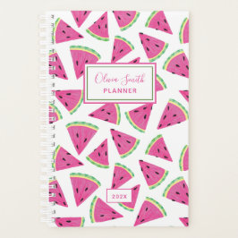 Personalisiertes Wassermelonmuster Planer