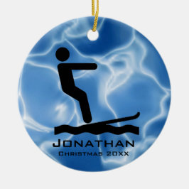 Personalisiertes Wasserski Ornament