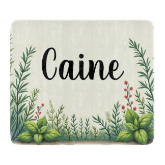 Personalisiertes Watercolor Kräuterglas-Schneidbre Schneidebrett