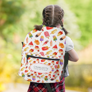 Personalisiertes Watercolor Sommerpopulationsmuste Bedruckter Rucksack