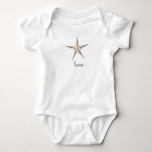 PERSONALISIERTES WATERCOLOR STARFISH Einteiler
