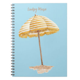 Personalisiertes Watercolor Umbrett Notebook Notizblock