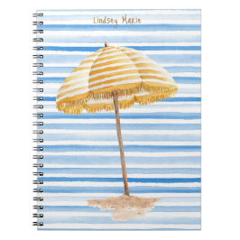 Personalisiertes Watercolor Umbrett Notebook Notizblock