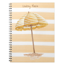 Personalisiertes Watercolor Umbrett Notebook Notizblock