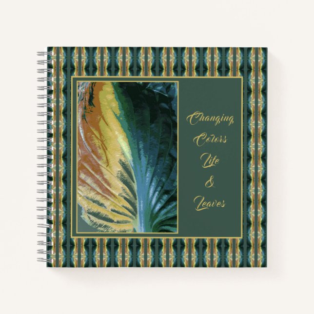 Personalisiertes Wechselfarben-Autumn Leaf Journal Notizbuch (Vorderseite)