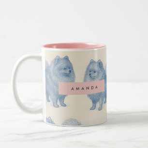 Personalisiertes weiches und süßes Pomeranian-Must Zweifarbige Tasse