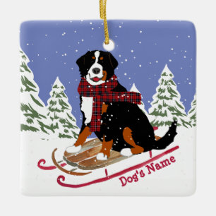 Personalisiertes Weihnachten Berner Sennenhund Sch Keramikornament