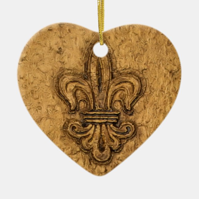 Personalisiertes Weihnachten der Lilien-| Keramik Ornament (Vorne)