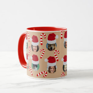 Personalisiertes Weihnachten Foto Weihnachtsmannmü Tasse